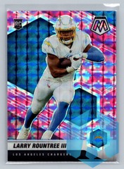 2021 Panini Mosaic #378 Larry Rountree III Prizm Camo Pink Rookie Chargers
